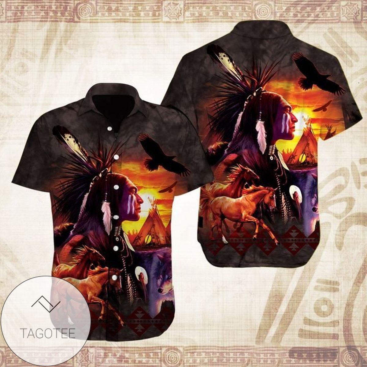 Native Blood Runs Through My Veins Hawaiian Shirt