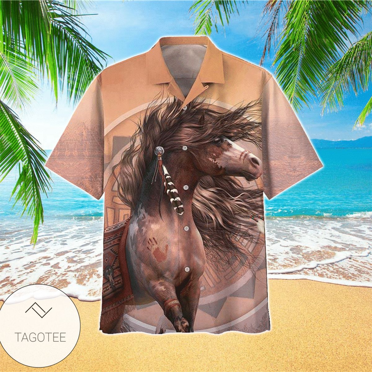 Native Horse Hawaiian Shirt