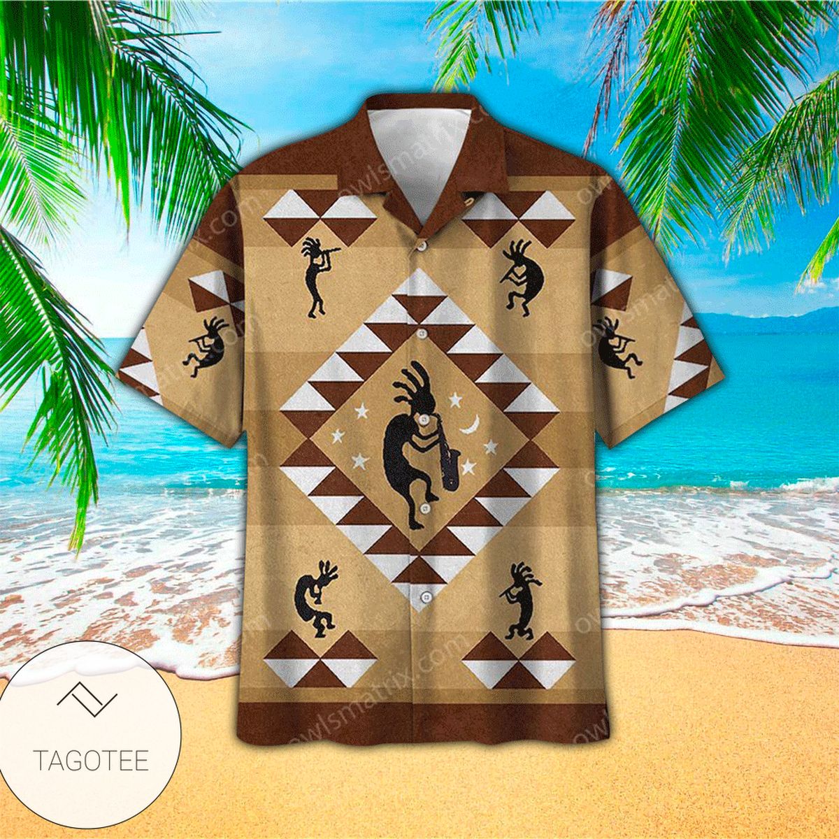 Native Style Love Peace Hawaiian Shirt Beach