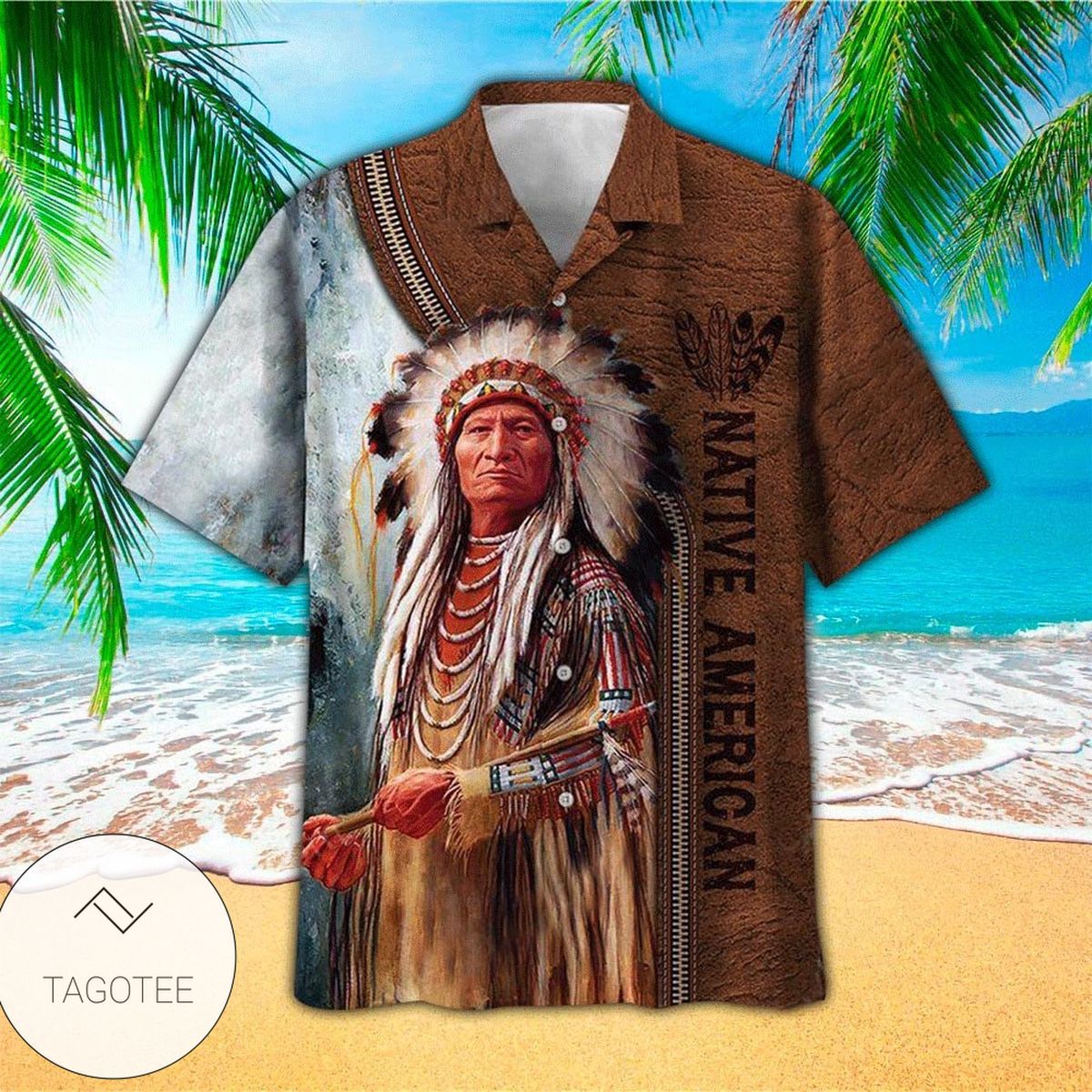 Native Wolf Hawaiian Shirt