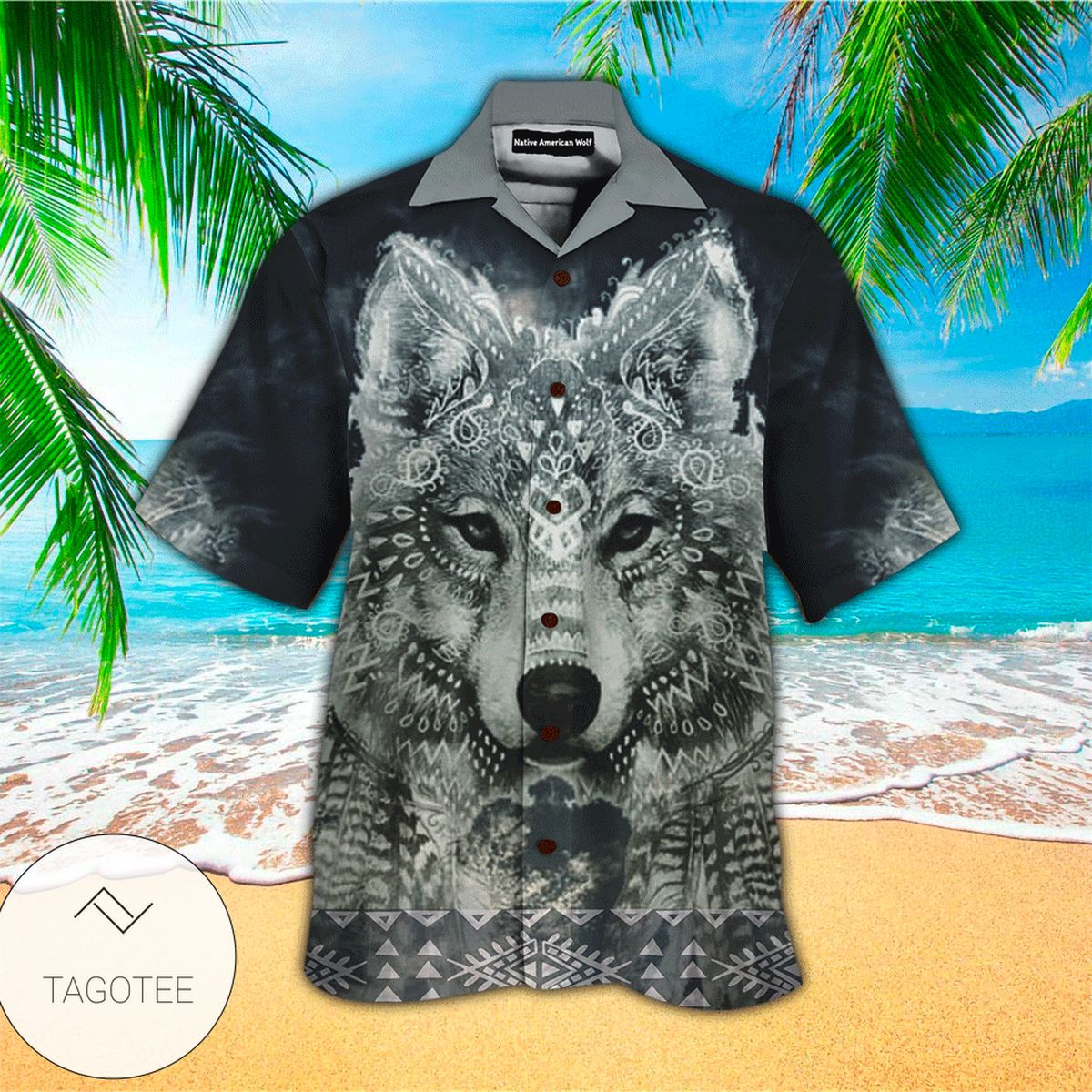 Native Style Love Peace Native American Hawaiian Shirt Beach