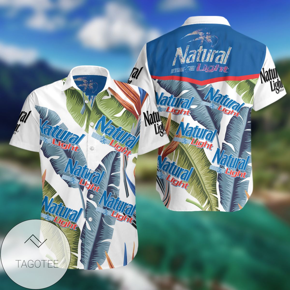 Natural Light Funny Pineapple All Over Print 3D Hawaiian Shirt And Beach Short