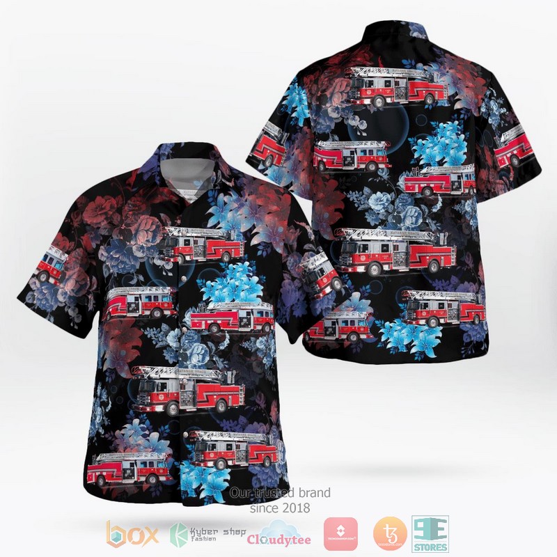 Nevada Clark County Fire Department Station 11 – Las Vegas Strip Hawaiian Shirt