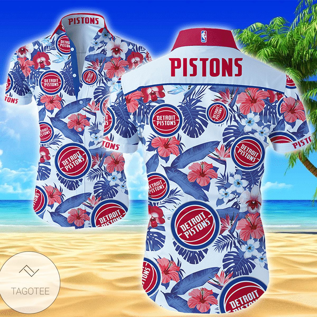 Nba Detroit Pistons Authentic Hawaiian Shirt 2022