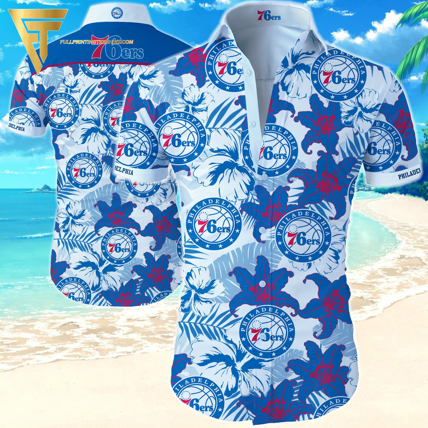 NBA Philadelphia 76ers Sports Summer Hawaiian Shirt