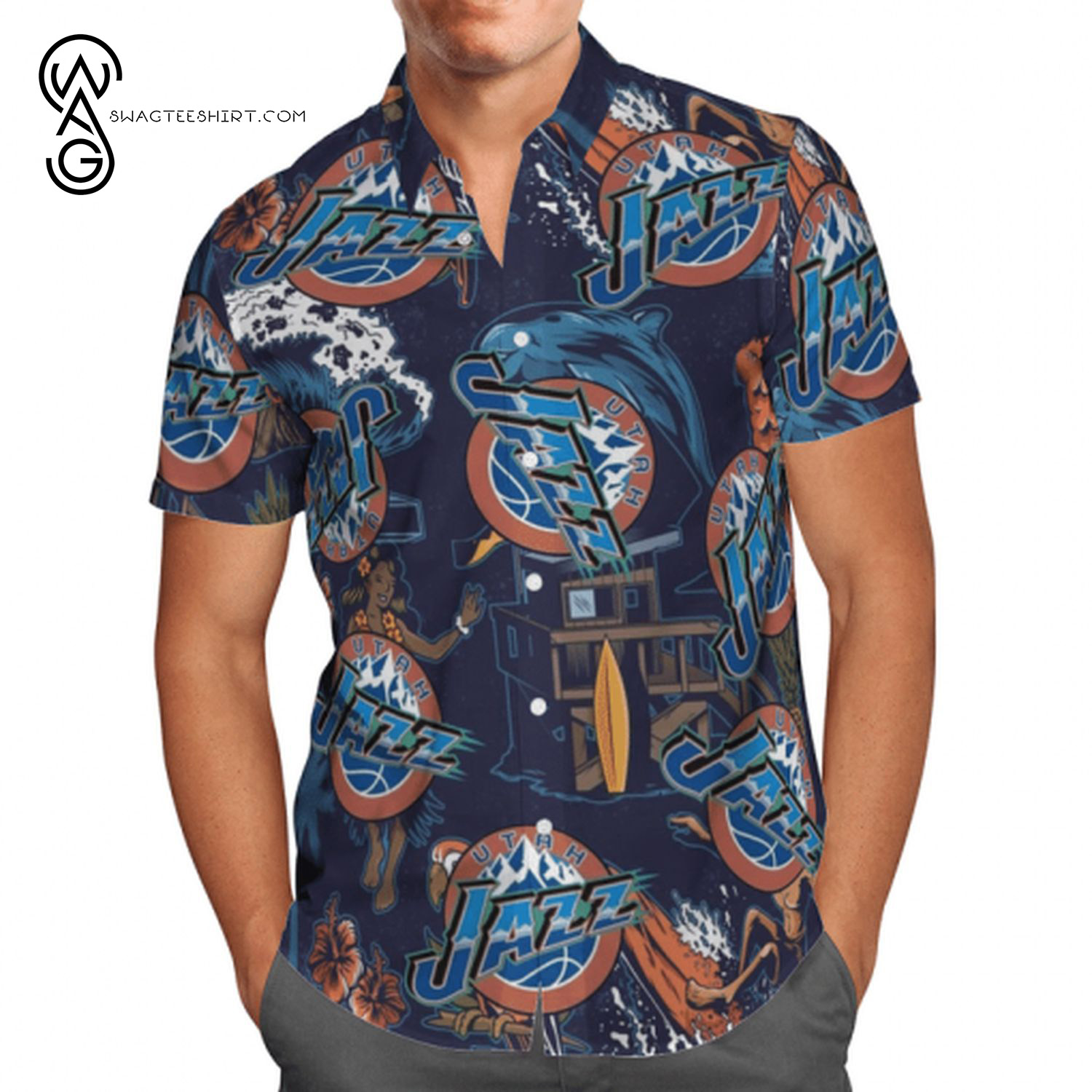 NBA Utah Jazz Summer Vibes Hawaiian Shirt