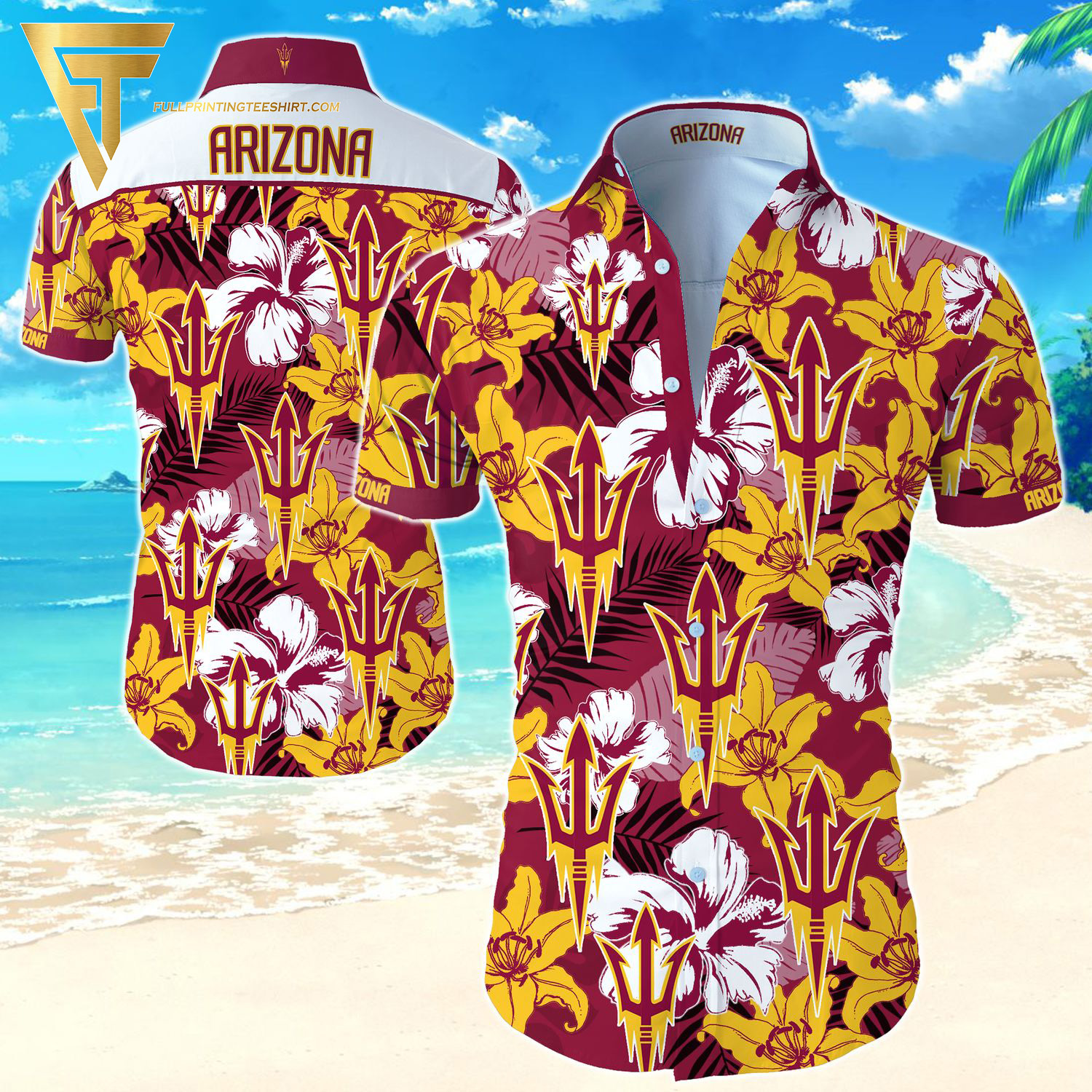 NCAA Arizona Wildcats Sports Summer Hawaiian Shirt