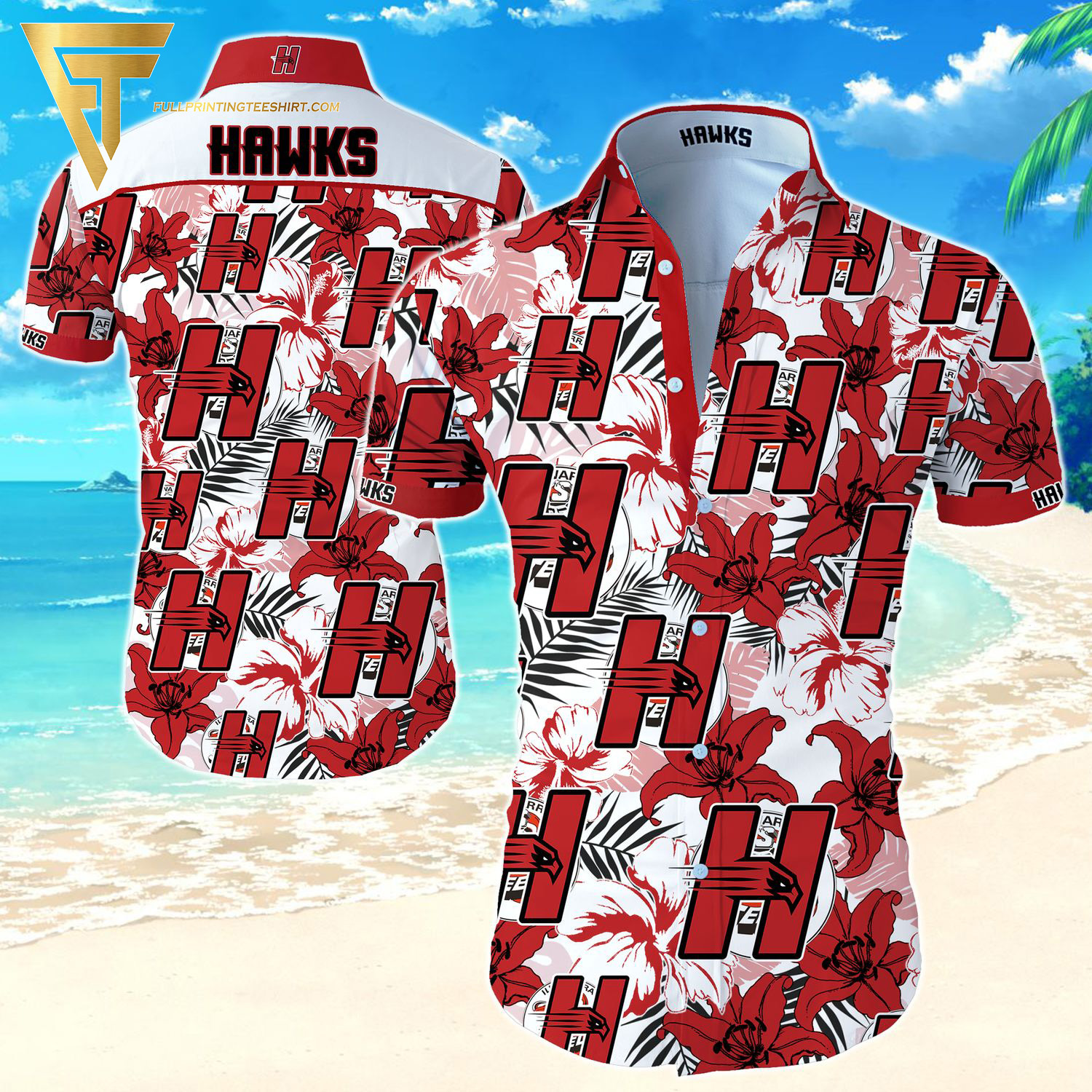 NCAA Indiana Hoosiers Sports Summer Hawaiian Shirt