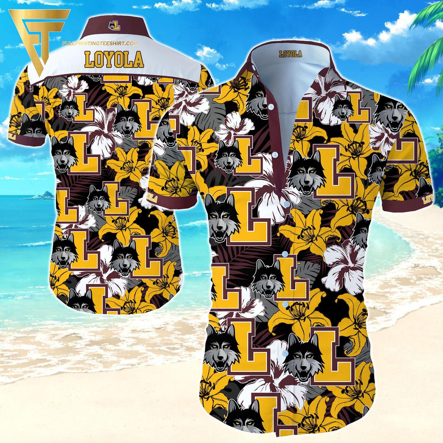 NCAA Lafayette Leopards Sports Summer Hawaiian Shirt