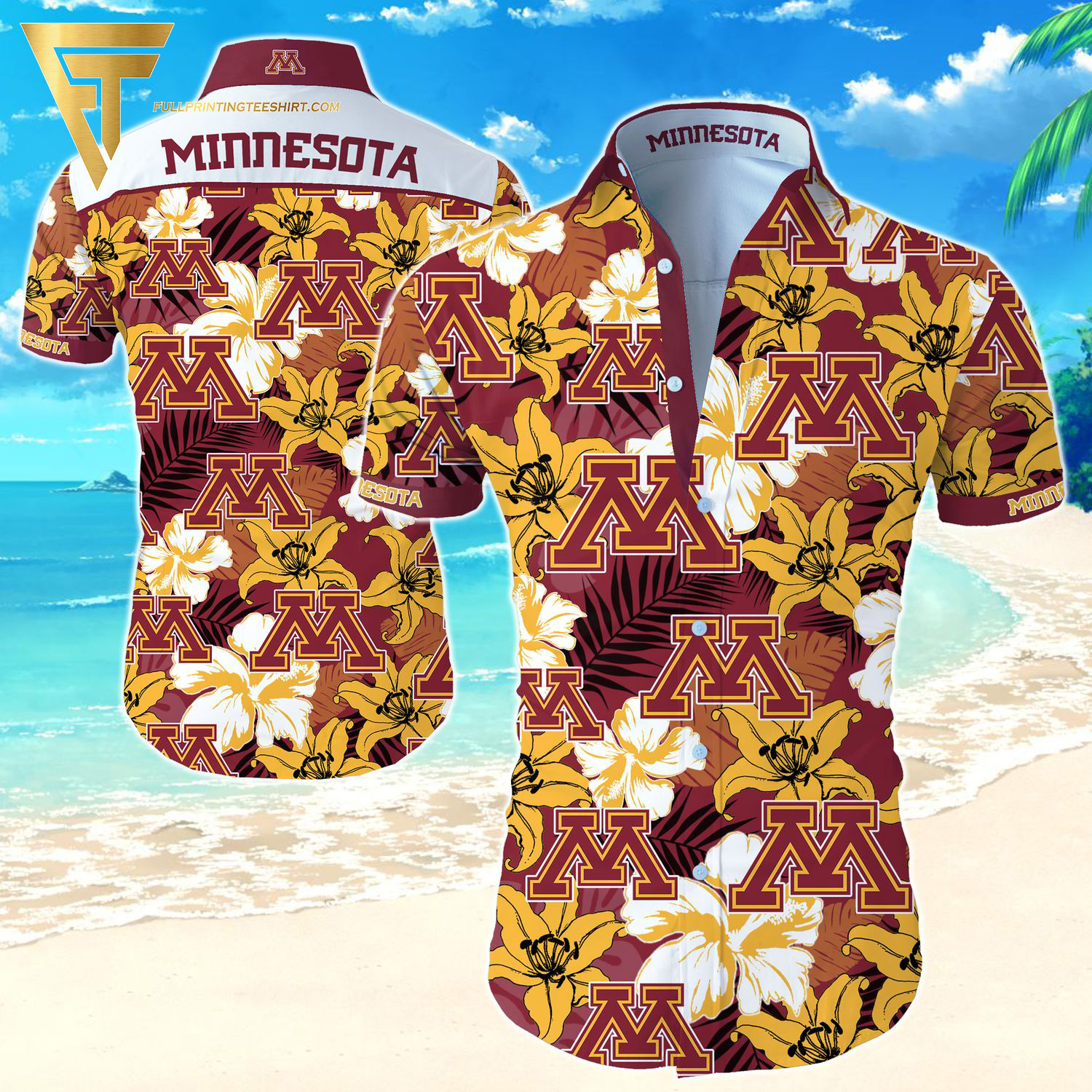 NCAA Notre Dame Fighting Irish Summer Vibes Hawaiian Shirt