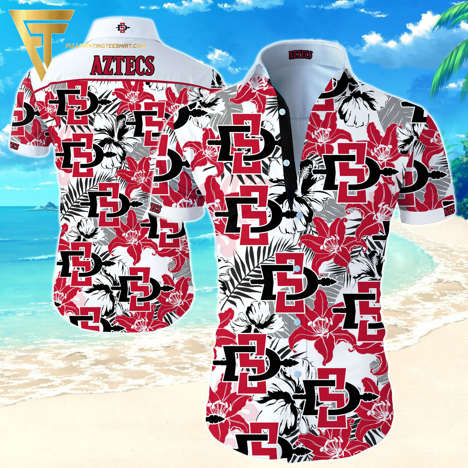 NCAA South Carolina Gamecocks Summer Vacation Hawaiian Shirt