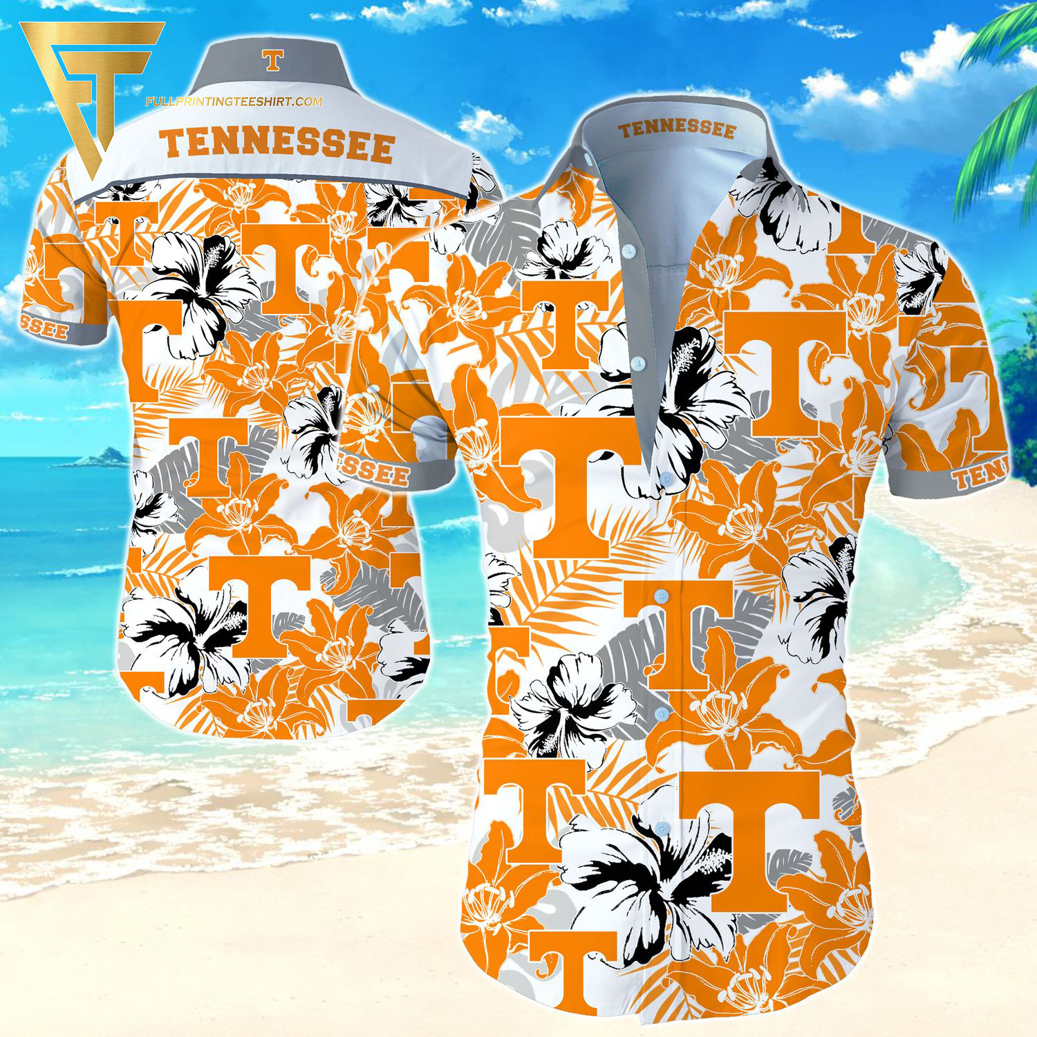 NCAA Tennessee Volunteers Summer Vacation Hawaiian Shirt