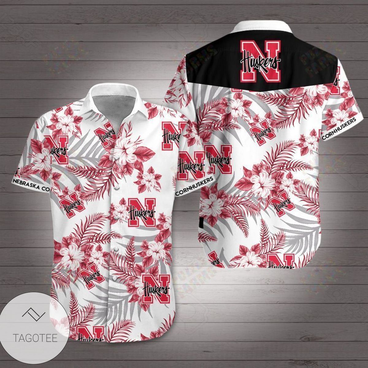 Negroni Hawaiian Graphic Print Short Sleeve Hawaiian Casual Shirt