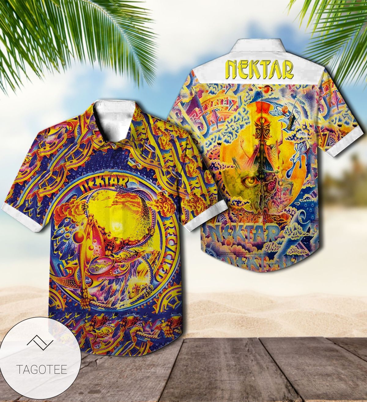 Nektar Remember The Future Album Cover Hawaiian Shirt