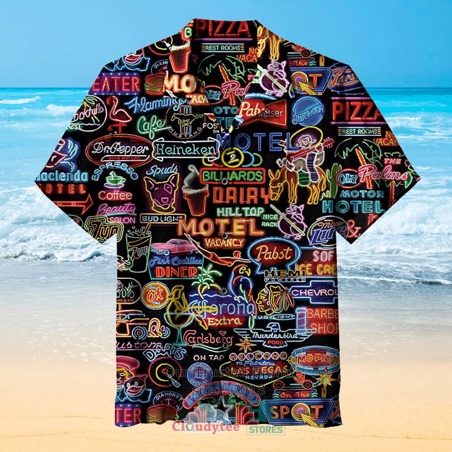 Neon Beat Thriller Halloween Casual Hawaiian Shirt