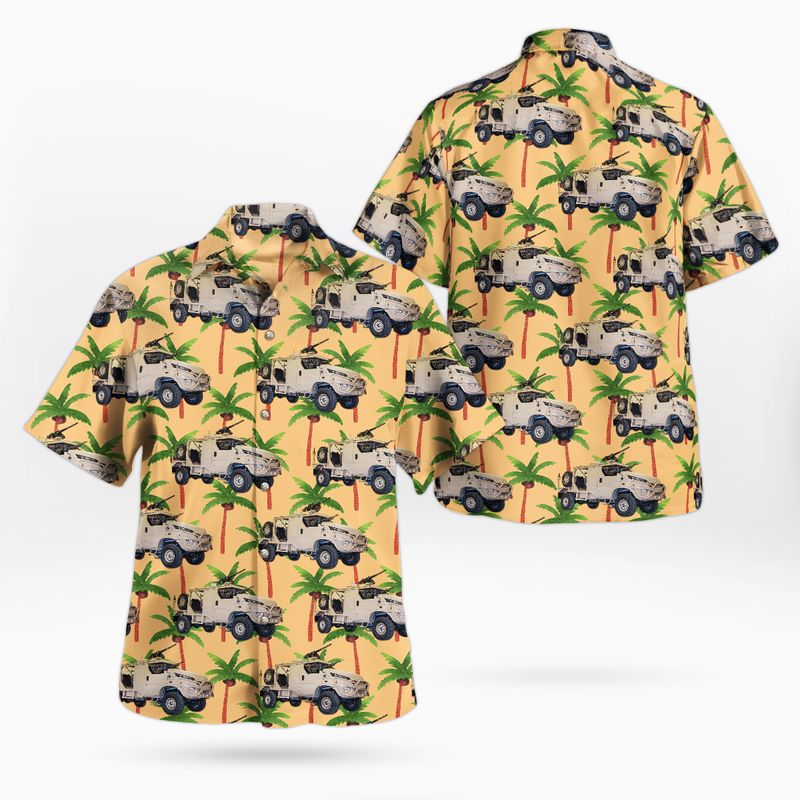 Netherlands Marine Corps Korps Mariniers Bandvagn Bv206S Hawaiian Shirt