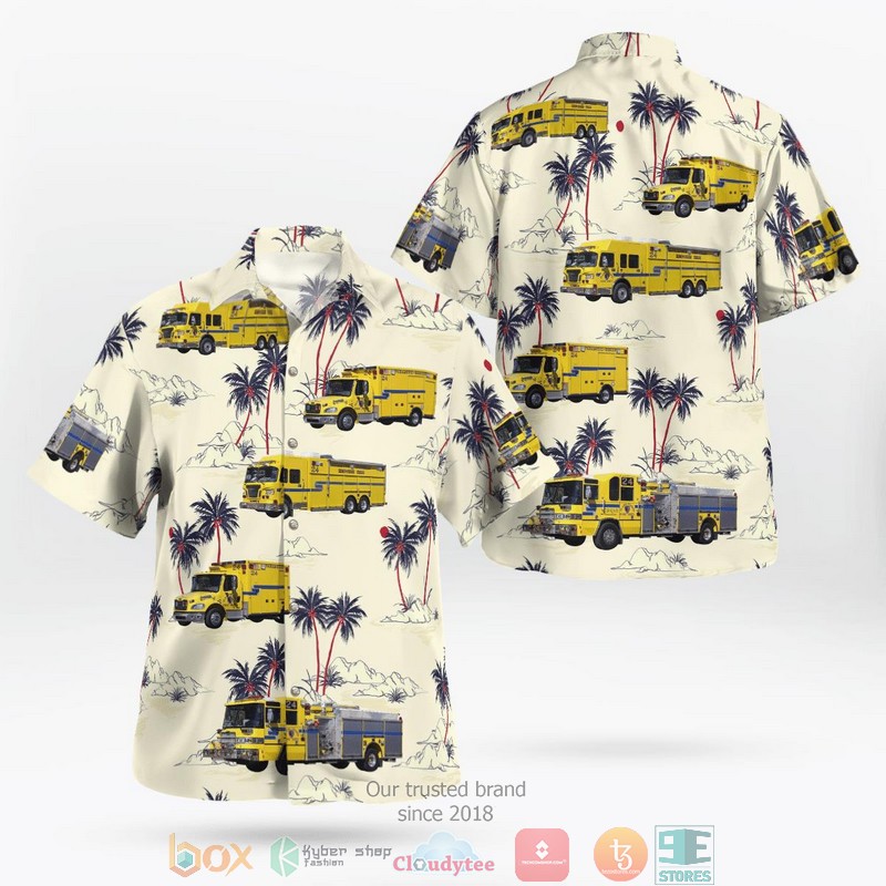 Nevada Clark County Fire Department Station 11 – Las Vegas Strip Hawaiian Shirt