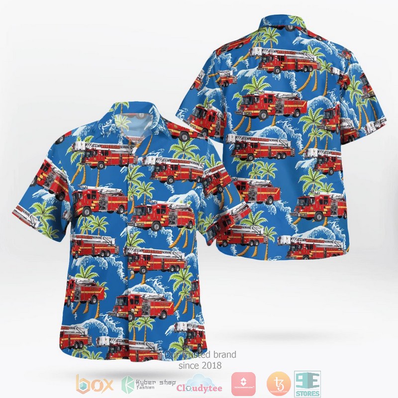 Nevada Henderson Fire Department Hawaiian Shirt