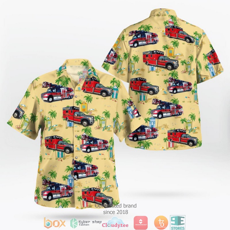 New Baden Fire Department Hawaiian Shirt