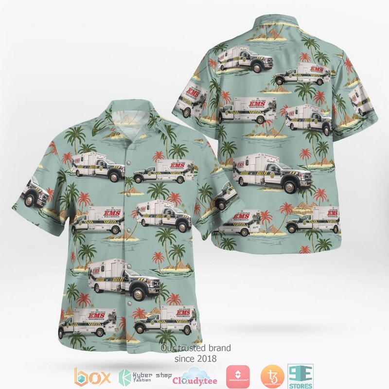 New Baden Fire Department Hawaiian Shirt