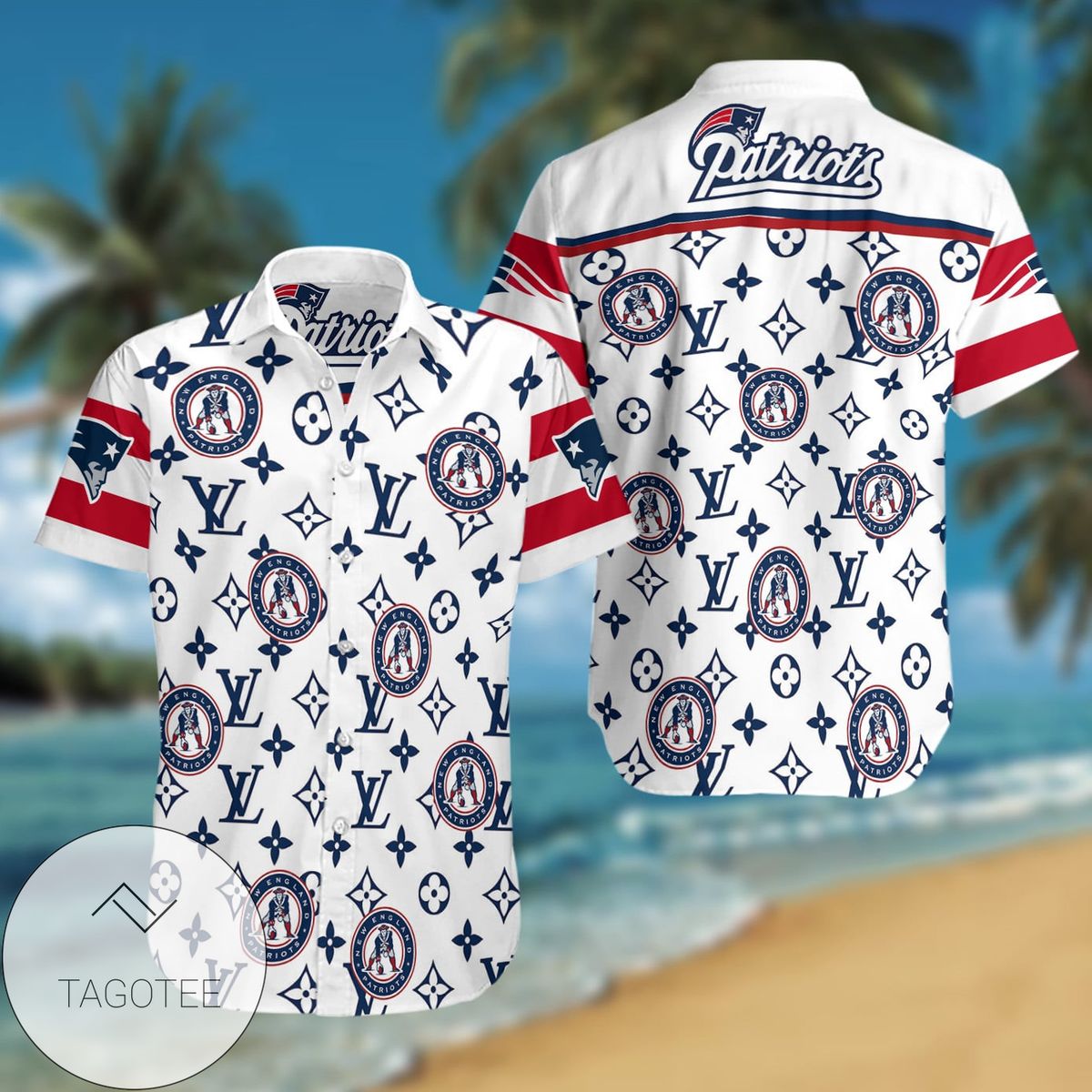 New England Patriots Nfl Tommy Bahama Authentic Hawaiian Shirt 2022