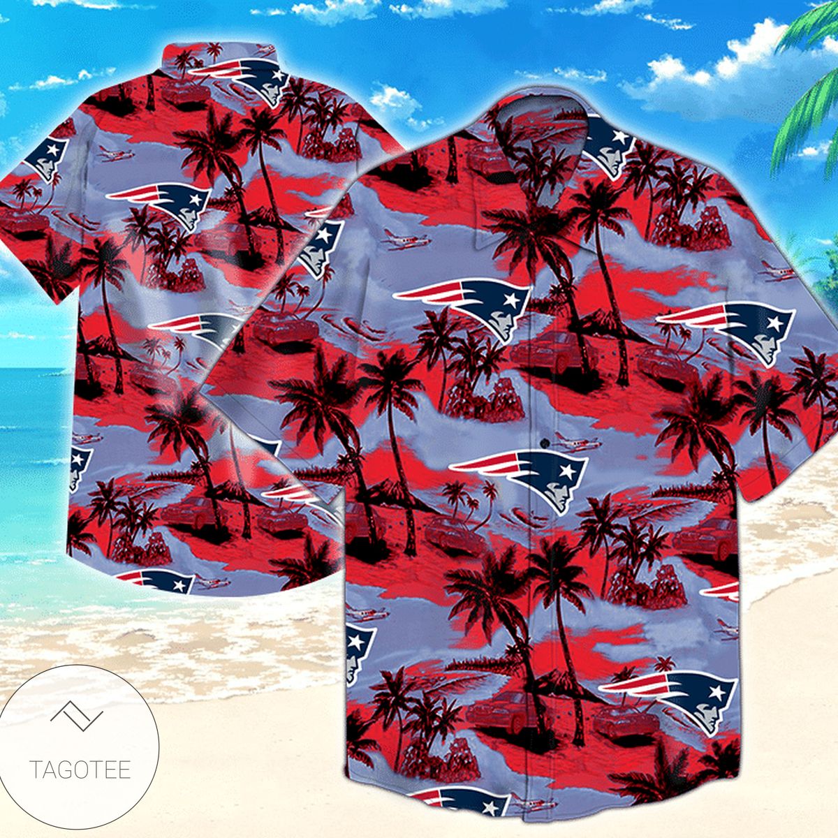 New England Patriots Tommy Bahama Hawaiian Shirt