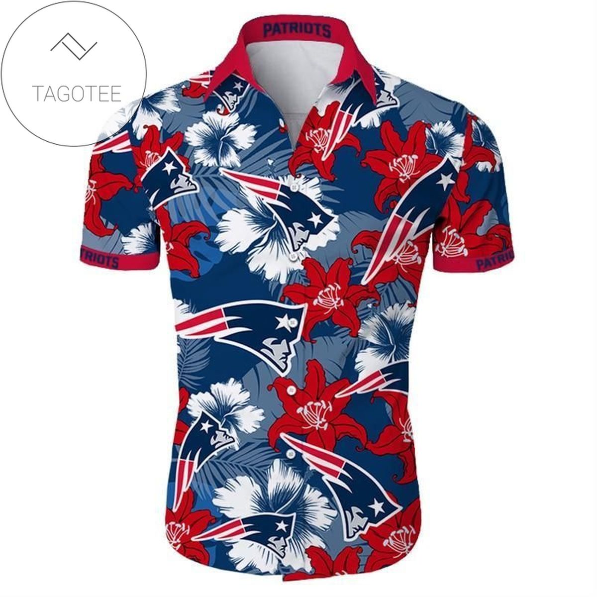 New England Patriots Tommy Bahama Authentic Hawaiian Shirt 2022