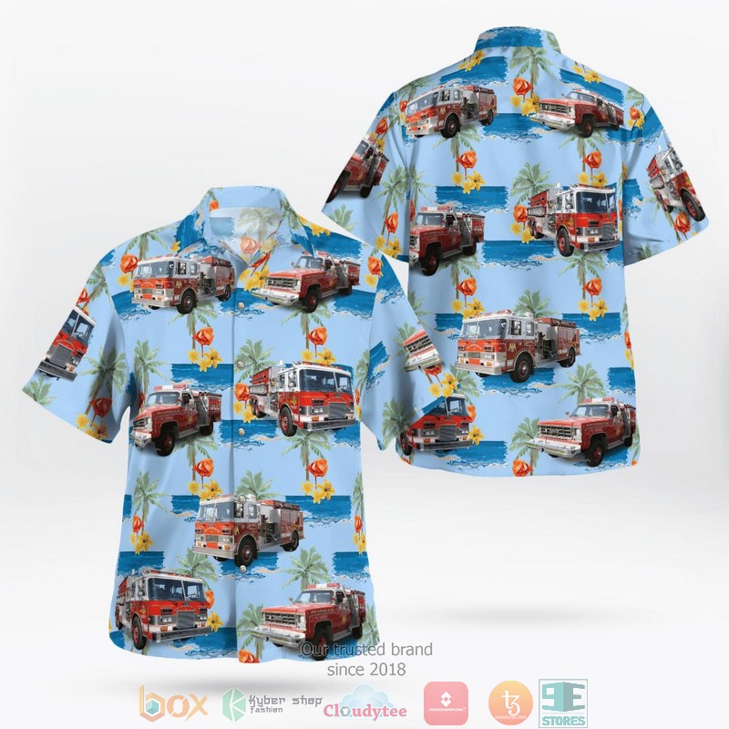 New Jersey State Police Ford Explorer Hawaiian Shirt