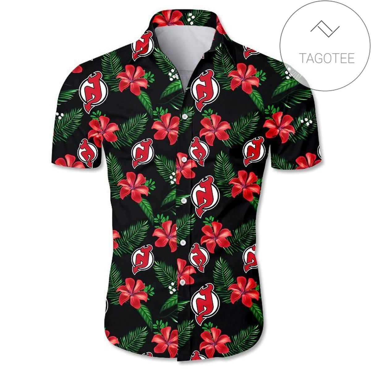 New Jersey Devils All Over Print Aloha Shirt