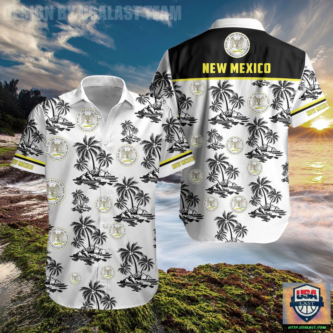 New Jersey State Coconut Hawaiian Shirt