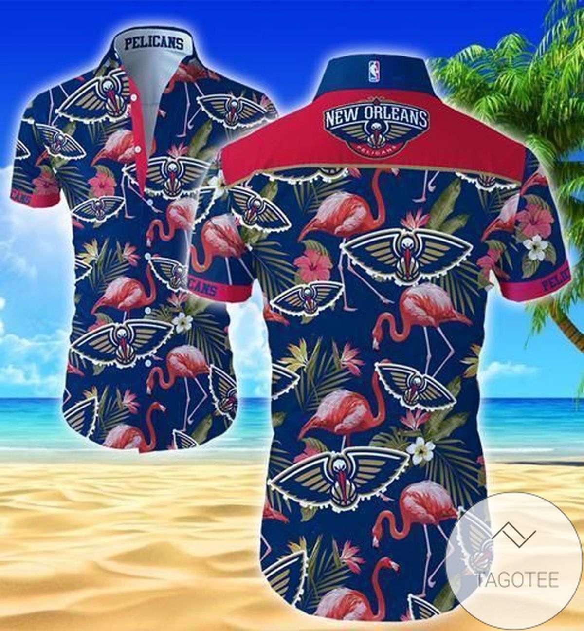 New Orleans Pelicans Style 2 Hawaii Fit Body Shirt