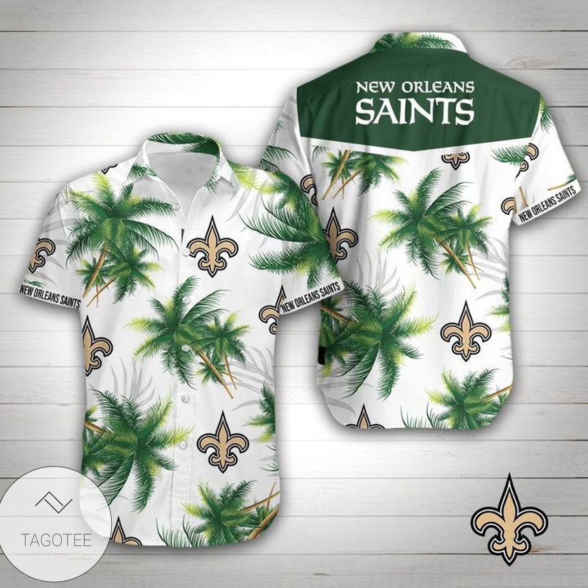 New Orleans Saints Football Floral Authentic Hawaiian Shirt 2022 White Men Women Beach Wear Short Sleeve Authentic Hawaiian Shirt 2022