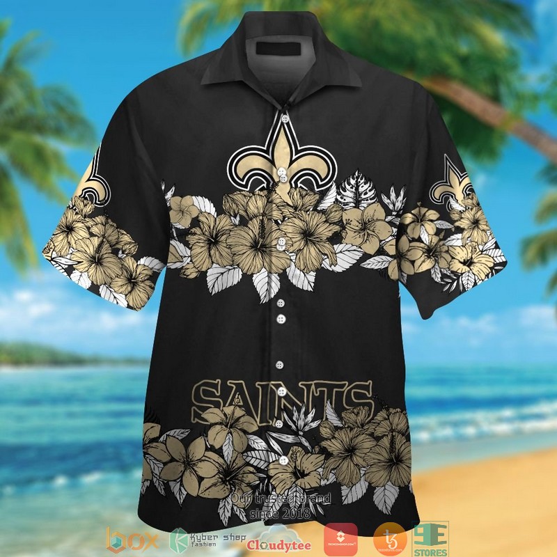 New Orleans Saints Coconut island Hawaiian Shirt, Short