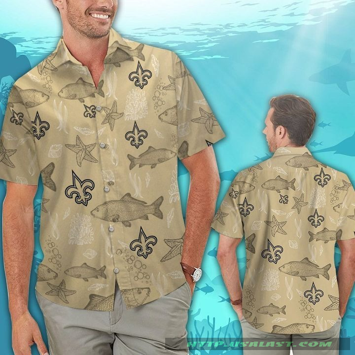 New Orleans Saints Parrots Hawaiian Shirt