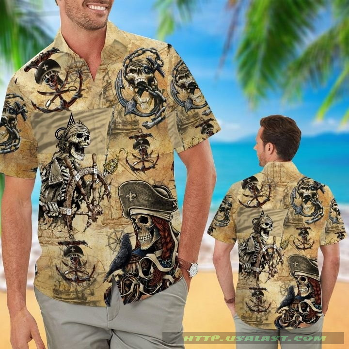 New Orleans Saints Parrots Hawaiian Shirt