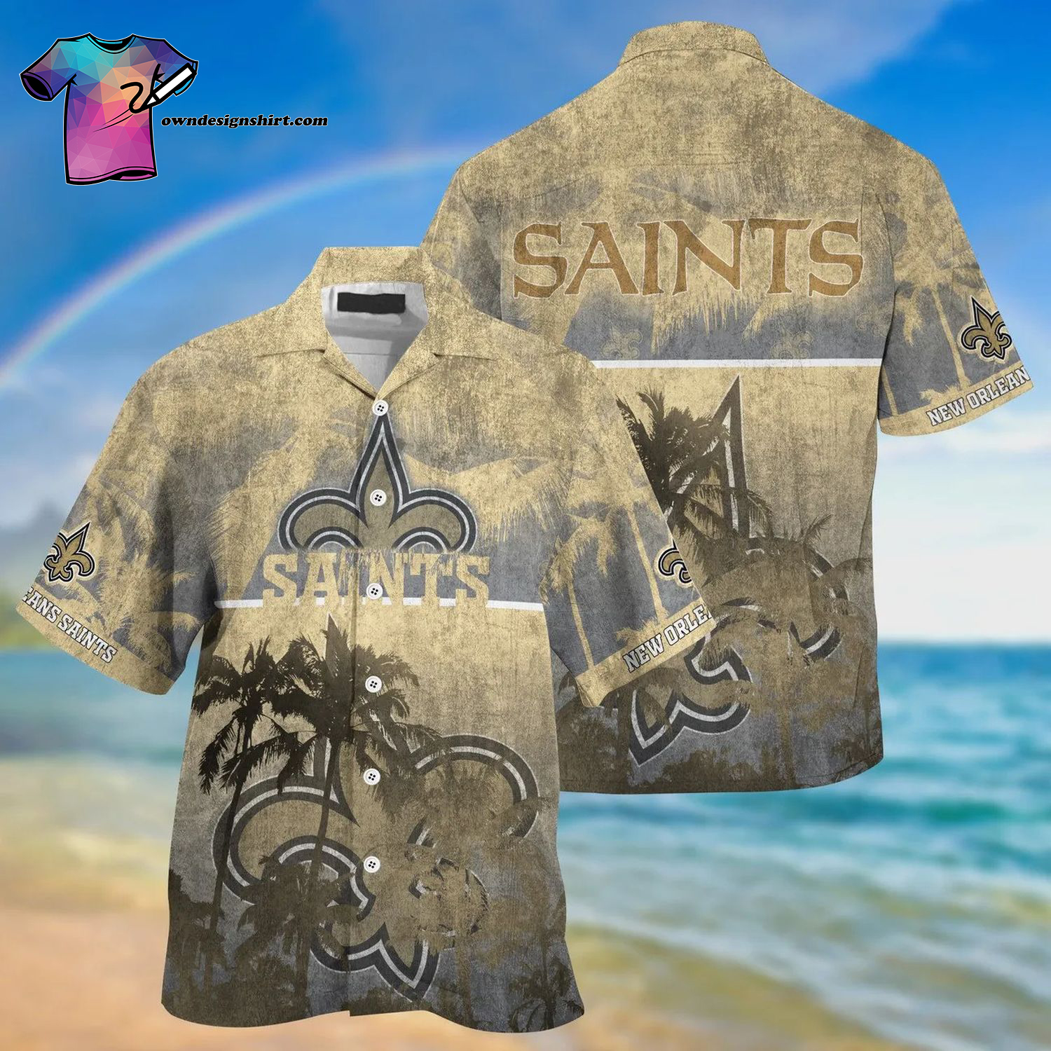 New Orleans Saints Football Team Full Printing Hawaiian Shirt