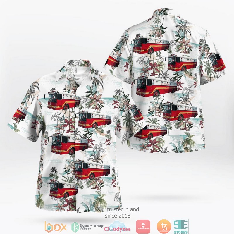 New York City Fire Department FDNY Emergency Crew Hawaii 3D Shirt