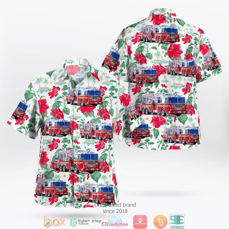 New York City Police Department Ford Crown Victoria Police Interceptor Hawaiian Shirt