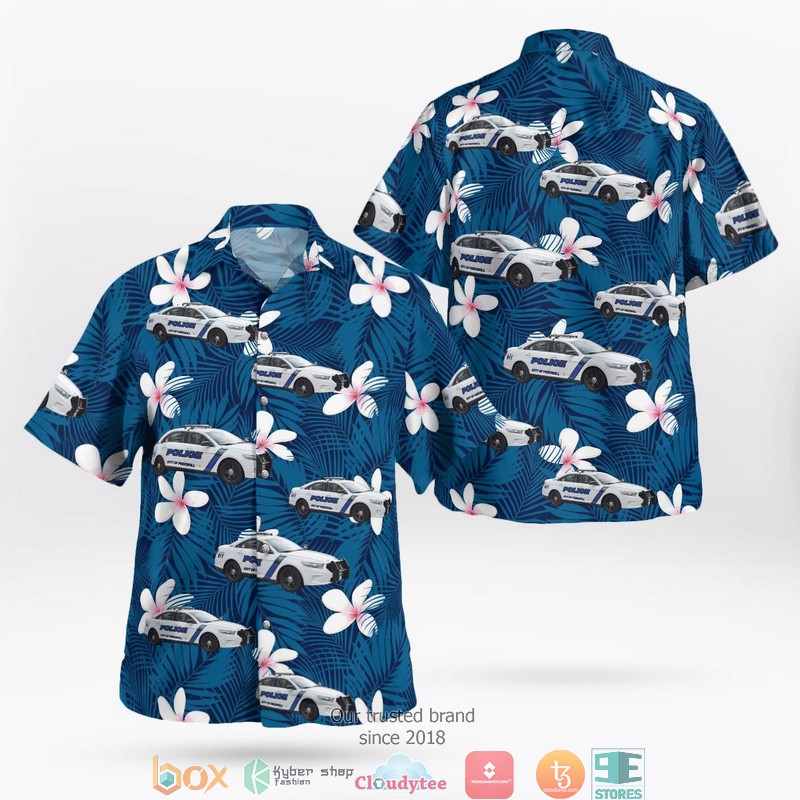 New York City Police Department NYPD Chevrolet Volt Hawaiian Shirt