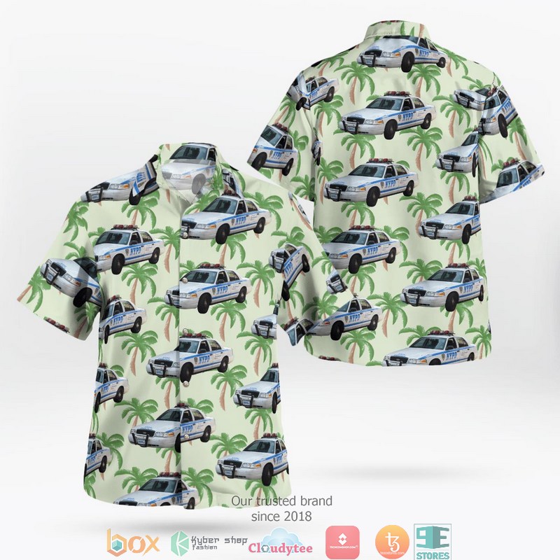 New York City Police Department NYPD Chevrolet Volt Hawaiian Shirt