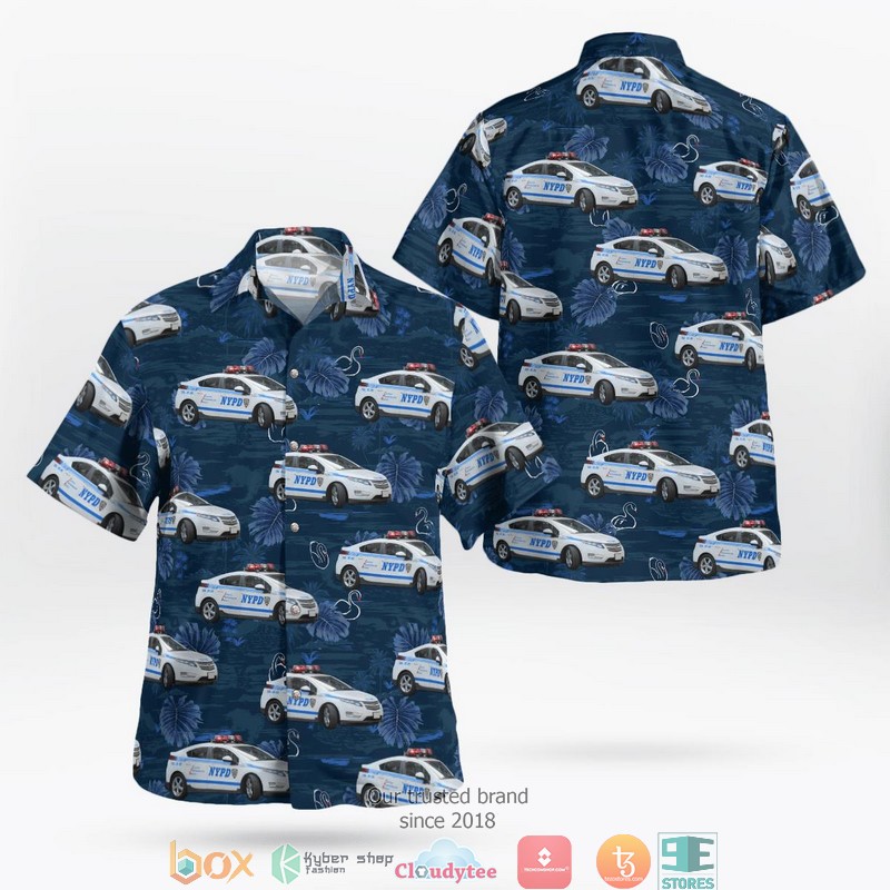 New York City of Peekskill Police Car Hawaiian Shirt