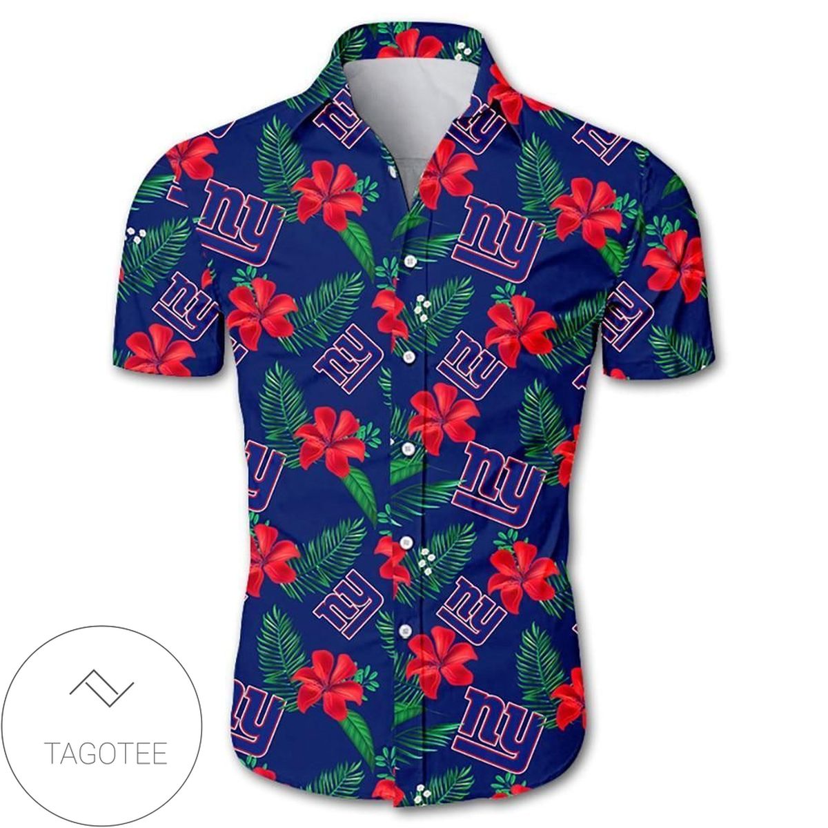 New York Giants Tropical Flower Authentic Hawaiian Shirt 2022