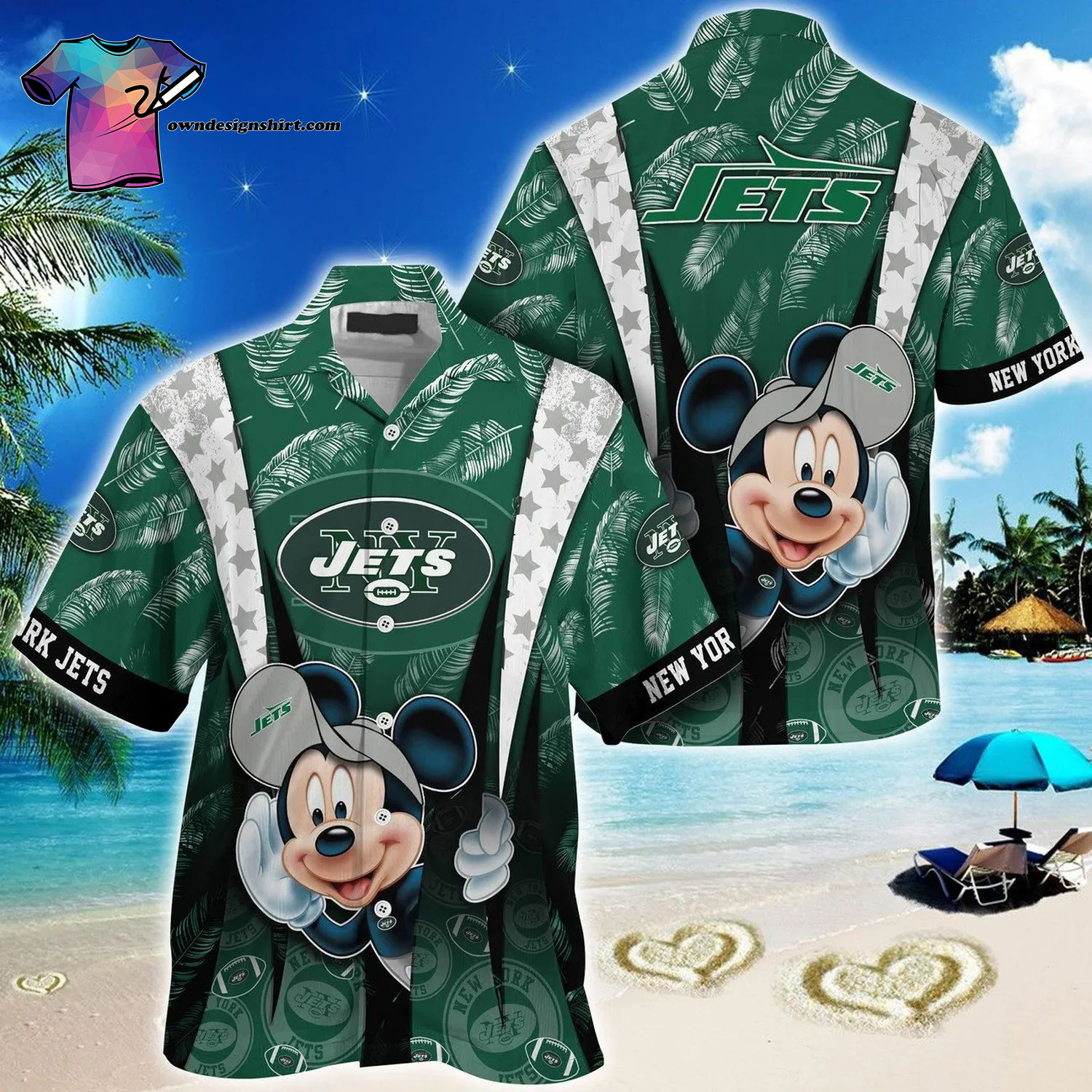 New York Jets And Rugby Helmet Summer Aloha Hawaiian Shirt