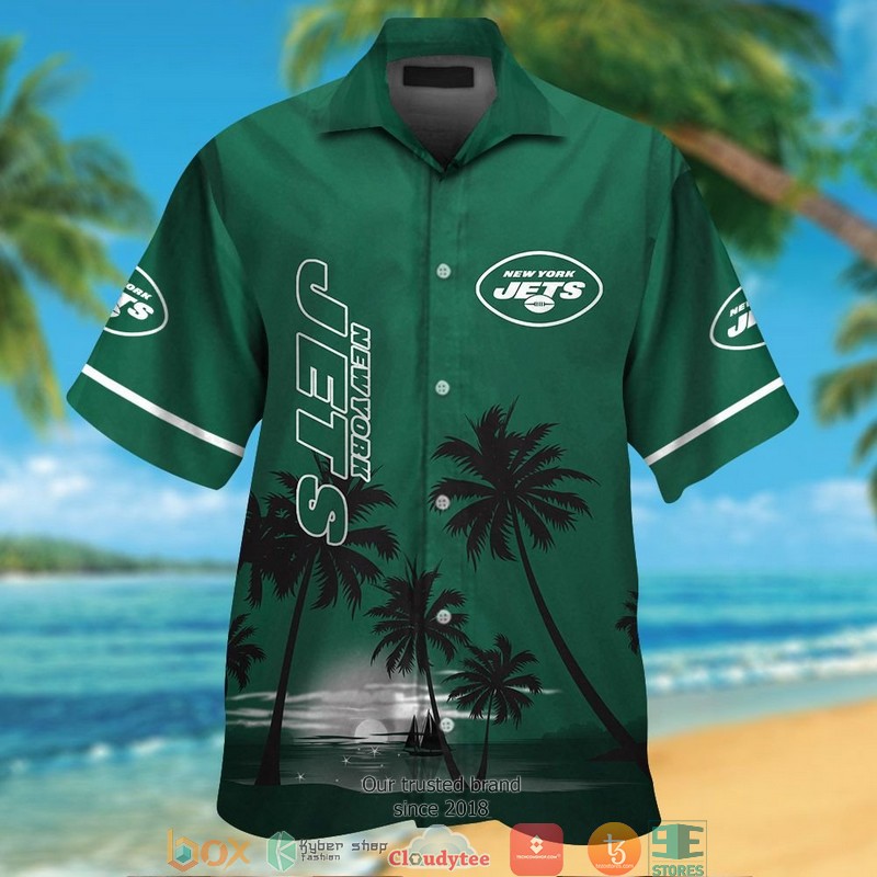 New York Jets cannabis Hawaiian Shirt, Short