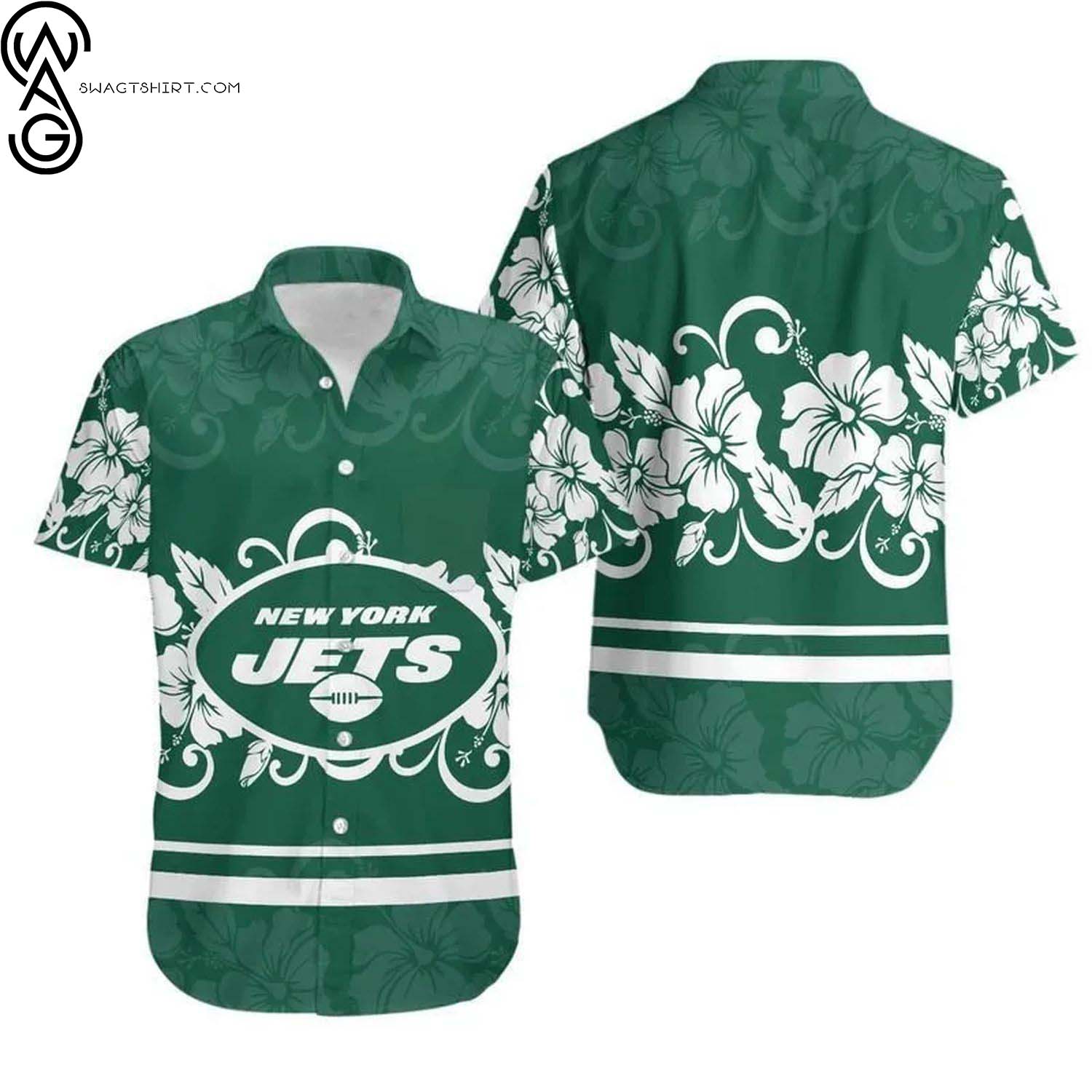 New York Jets Nostalgic Summer Aloha Hawaiian Shirt