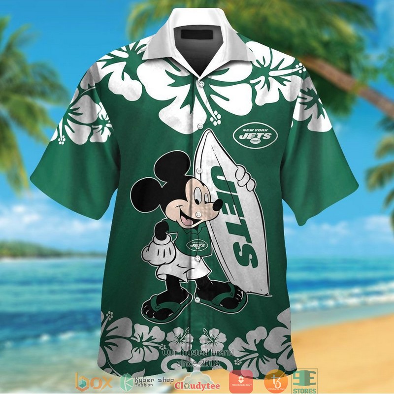 New York Jets Minnie Mouse Hawaiian Shirt, Short