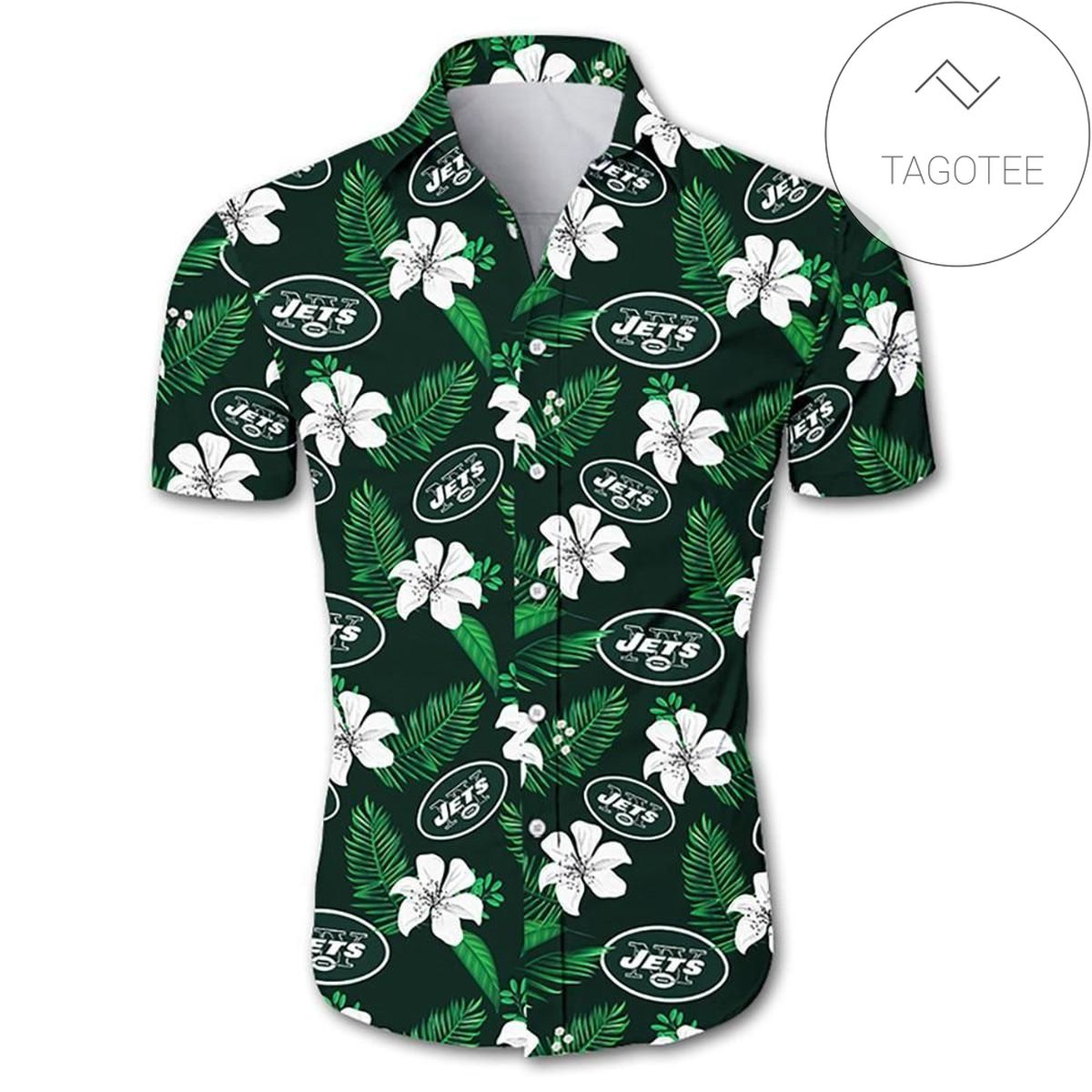 New York Jets Tropical Flower Authentic Hawaiian Shirt 2022 02