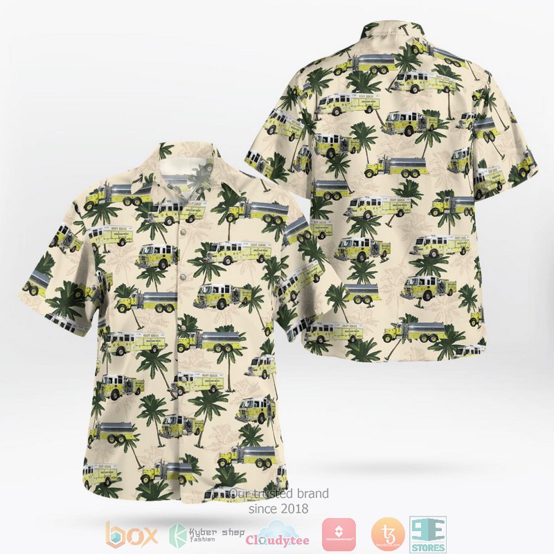 New York Middle Island Fire Department Hawaiian Shirt