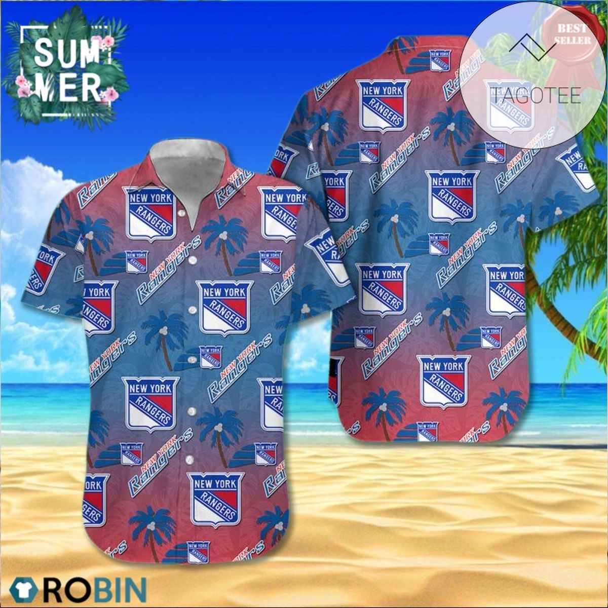 New York Yankees 50th State Hawaiian Shirt