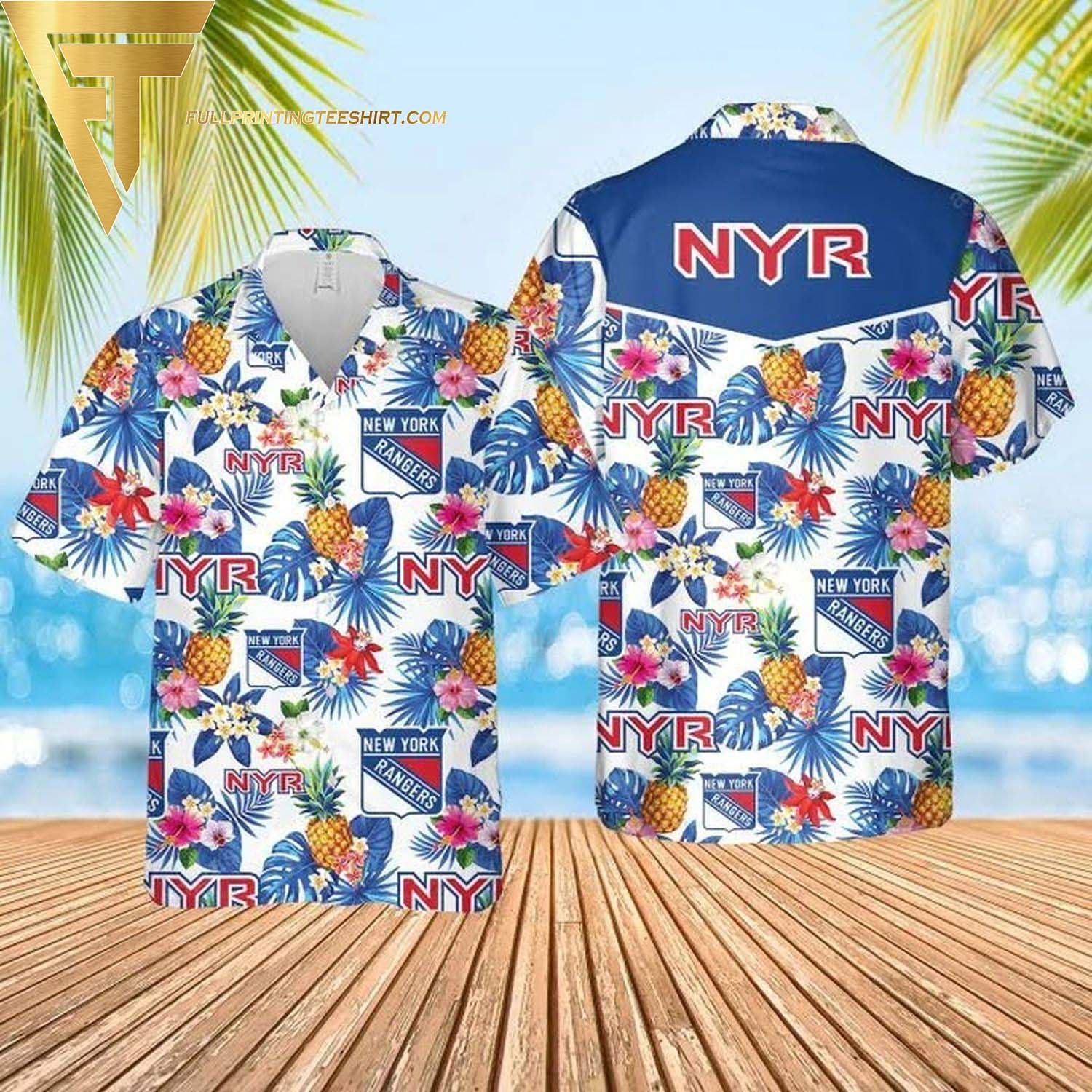 New York Mets MLB All Over Print Aloha Floral Summer Vacation Hawaiian Shirt